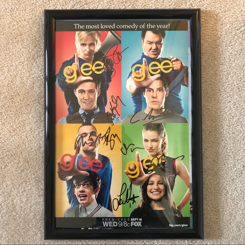 Glee Authentic Autograph Framed